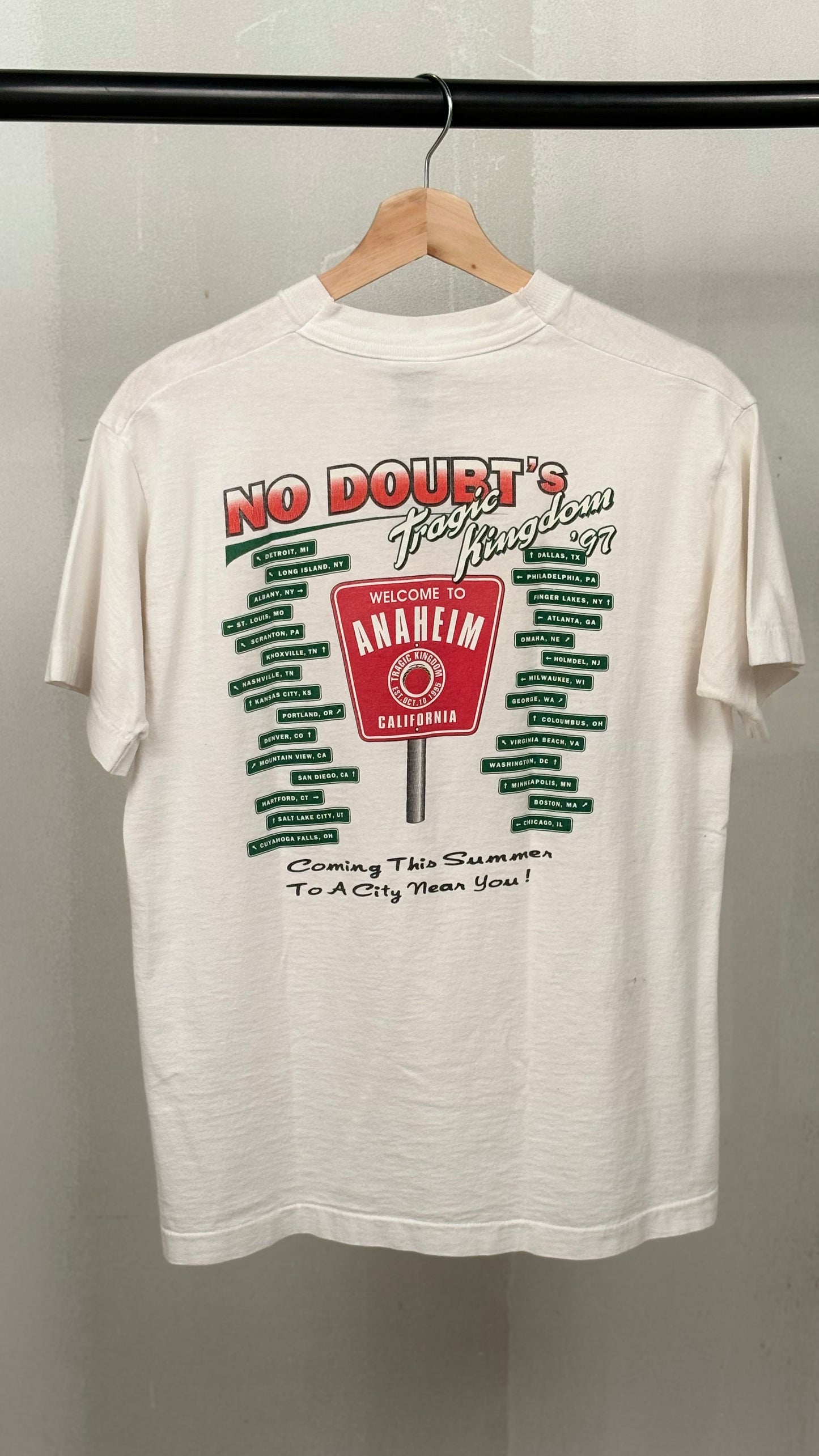 1997 No Doubt Tragic Kingdom Tour T-Shirt