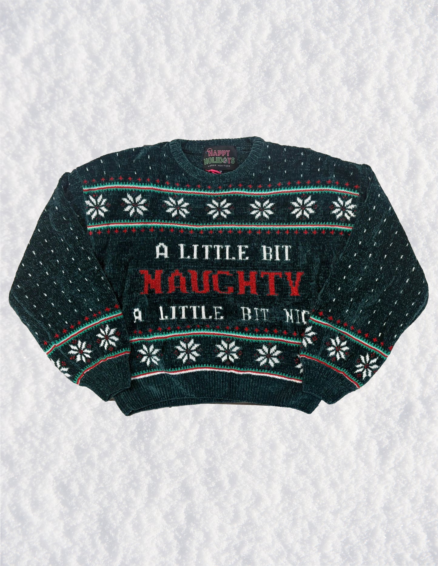 A Little Bit Naughty Christmas Sweater
