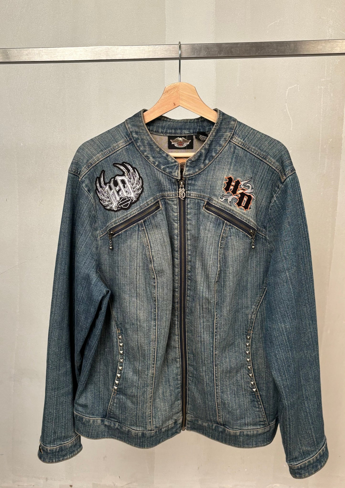 Harley Davidson Studded Denim Jacket