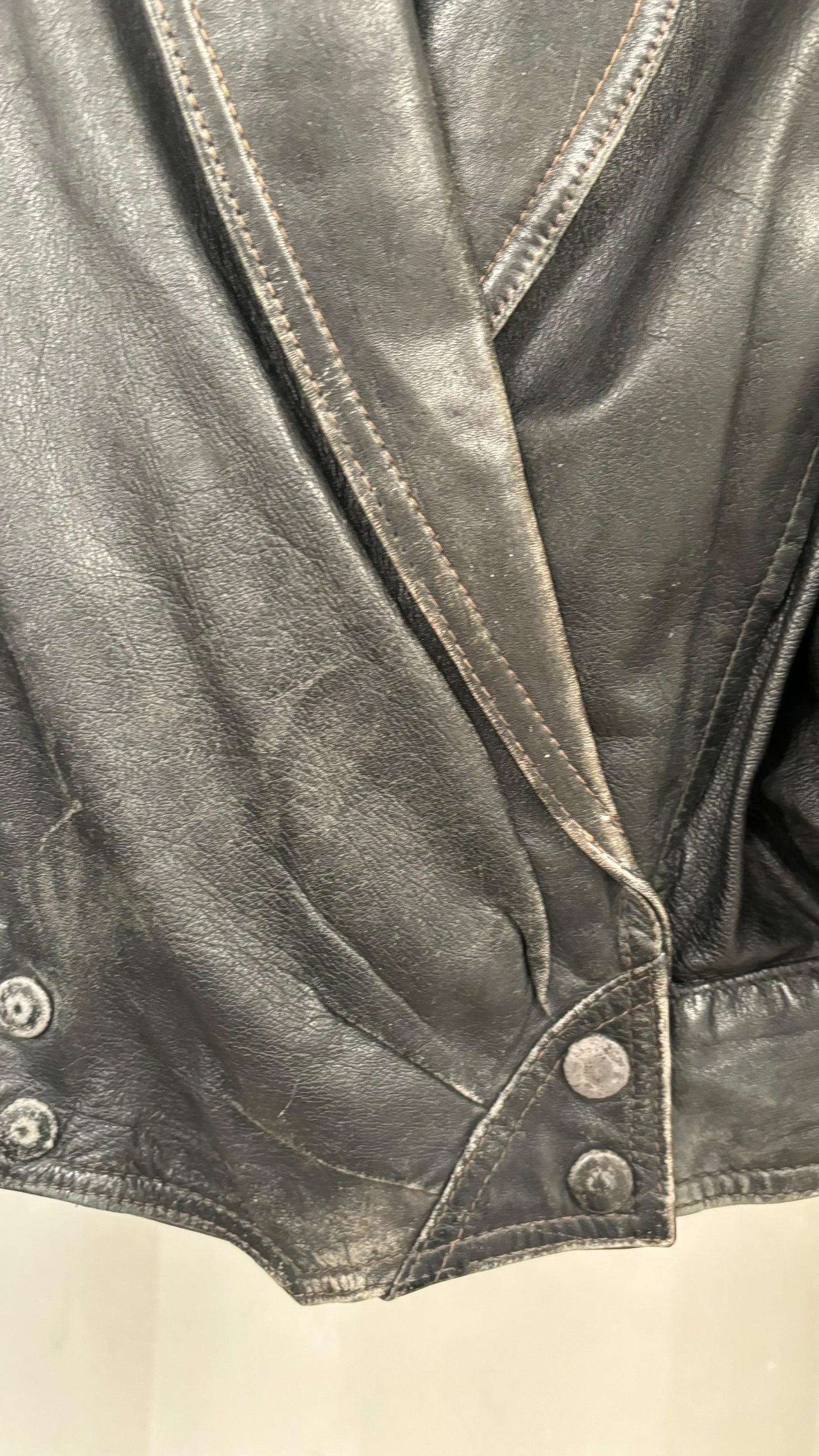 Cropped Leather Jacket