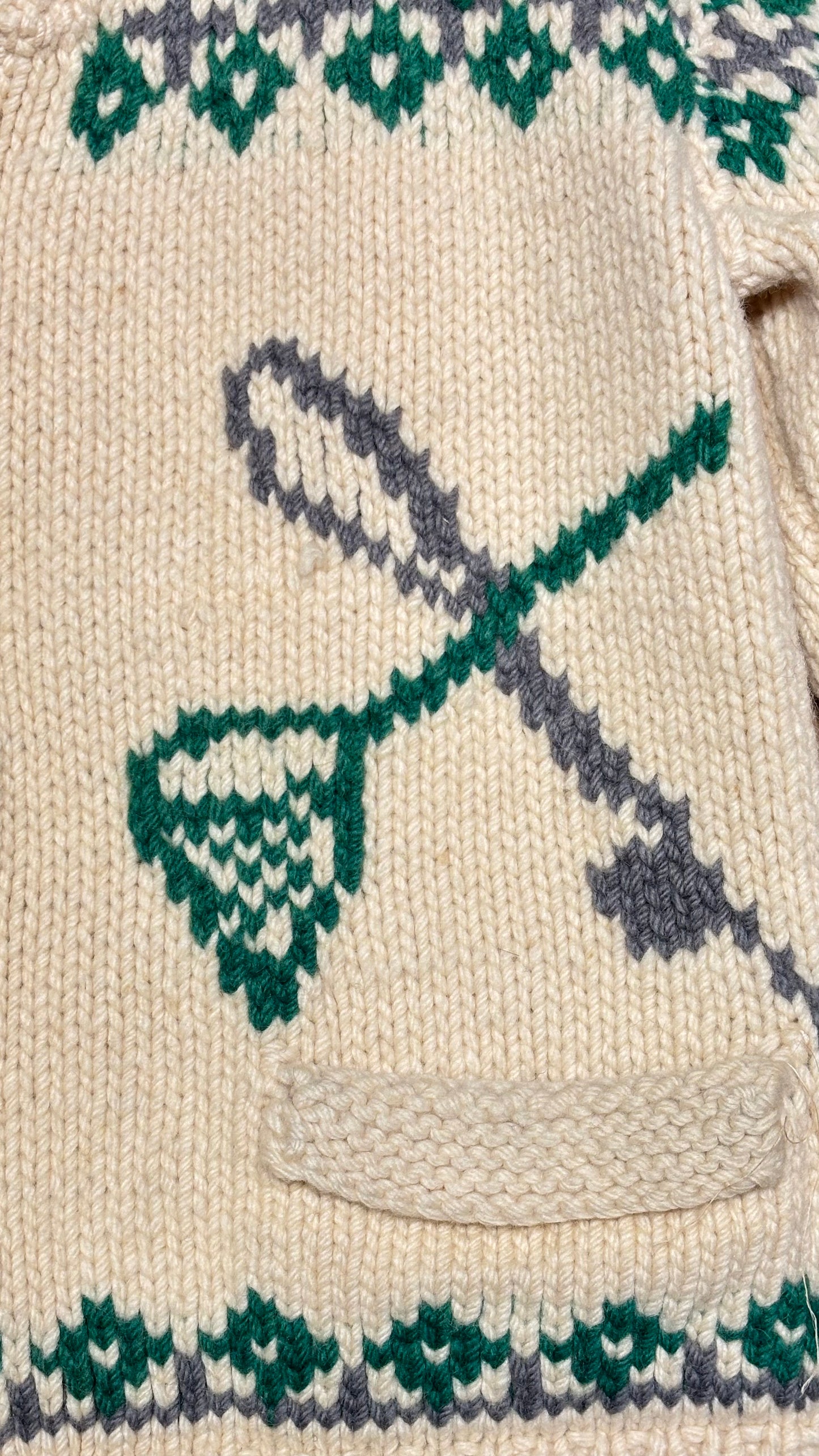 Fish Graphic Cowichan Sweater