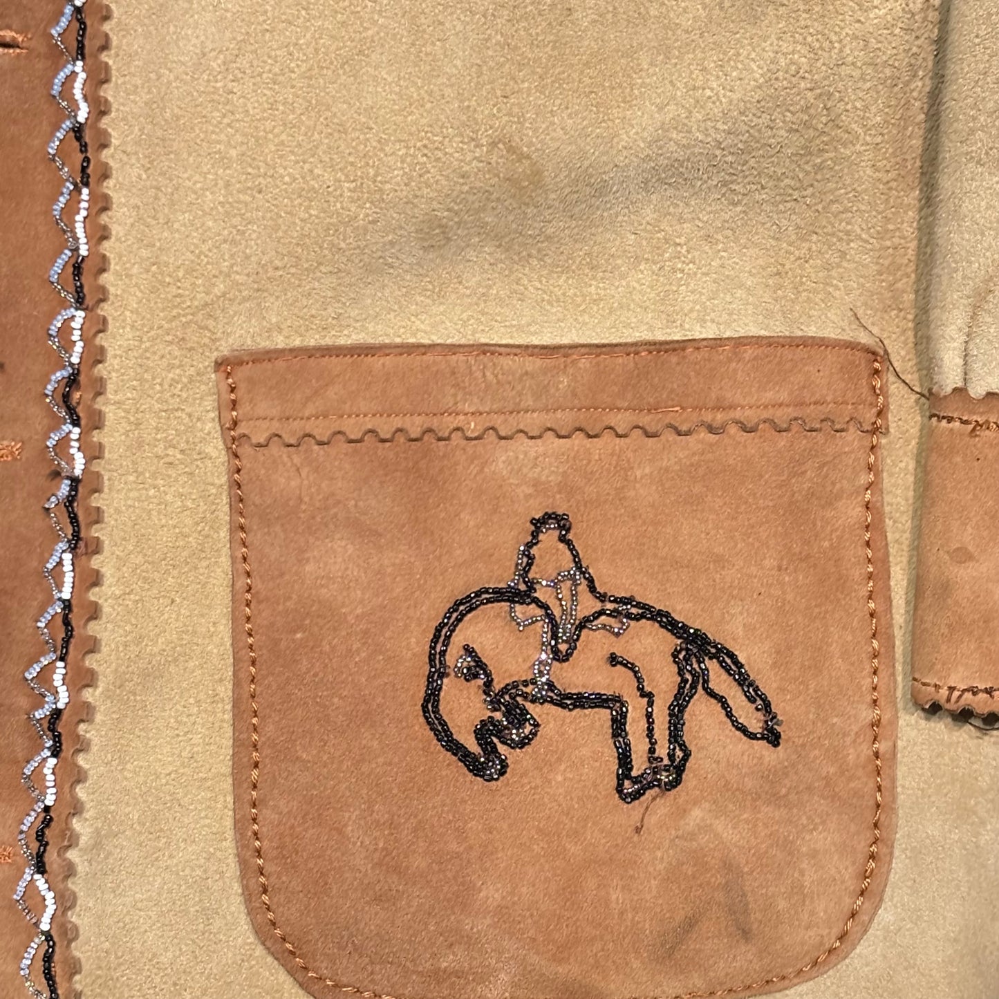 Hand Embroidered Suede Jacket