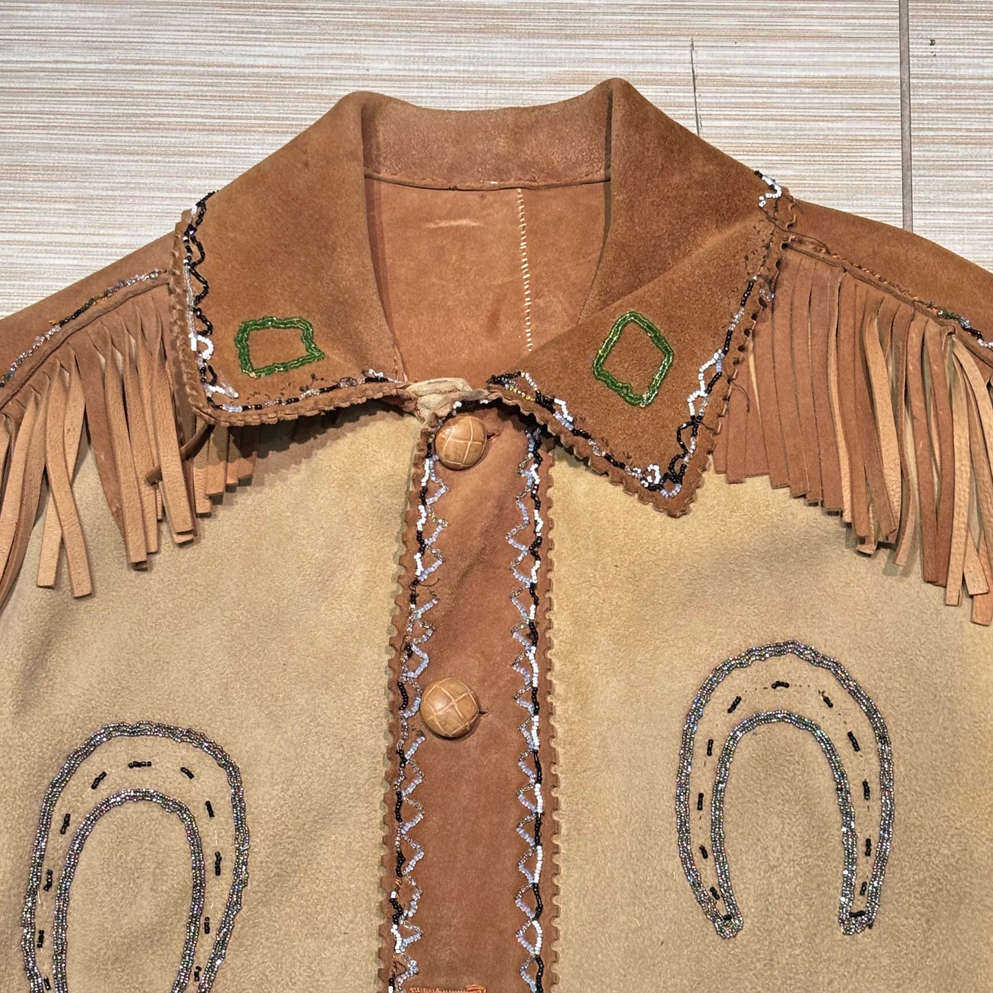 Hand Embroidered Suede Jacket