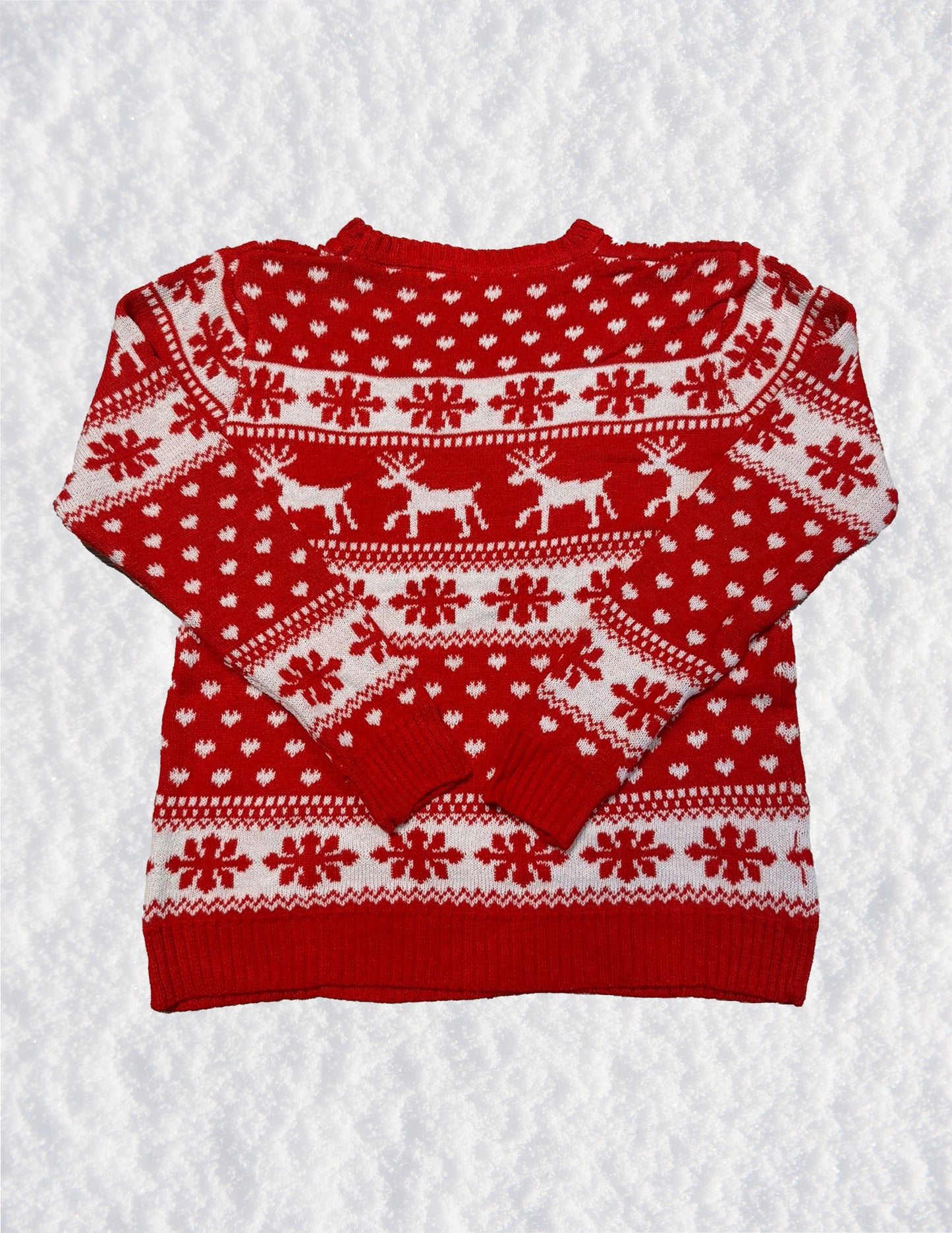 Reindeer & Snowflakes Christmas Sweater