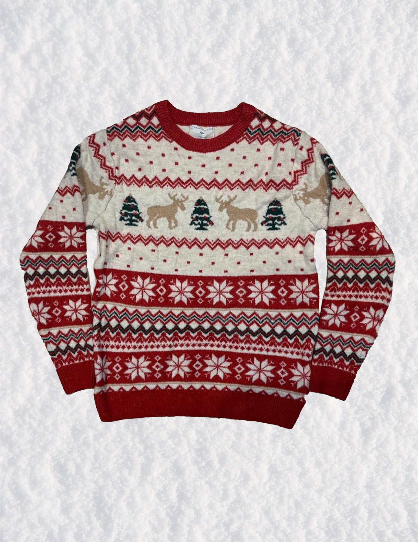 Reindeer & Tree Christmas Sweater