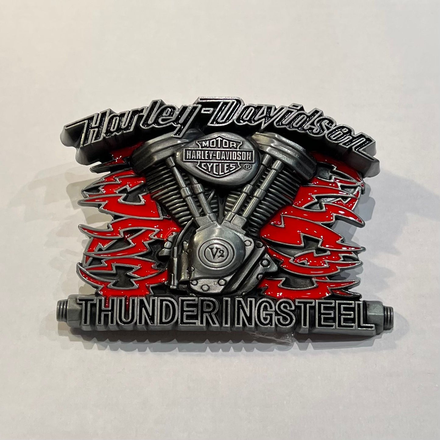 Harley Davidson Thundering Steel Belt Buckle