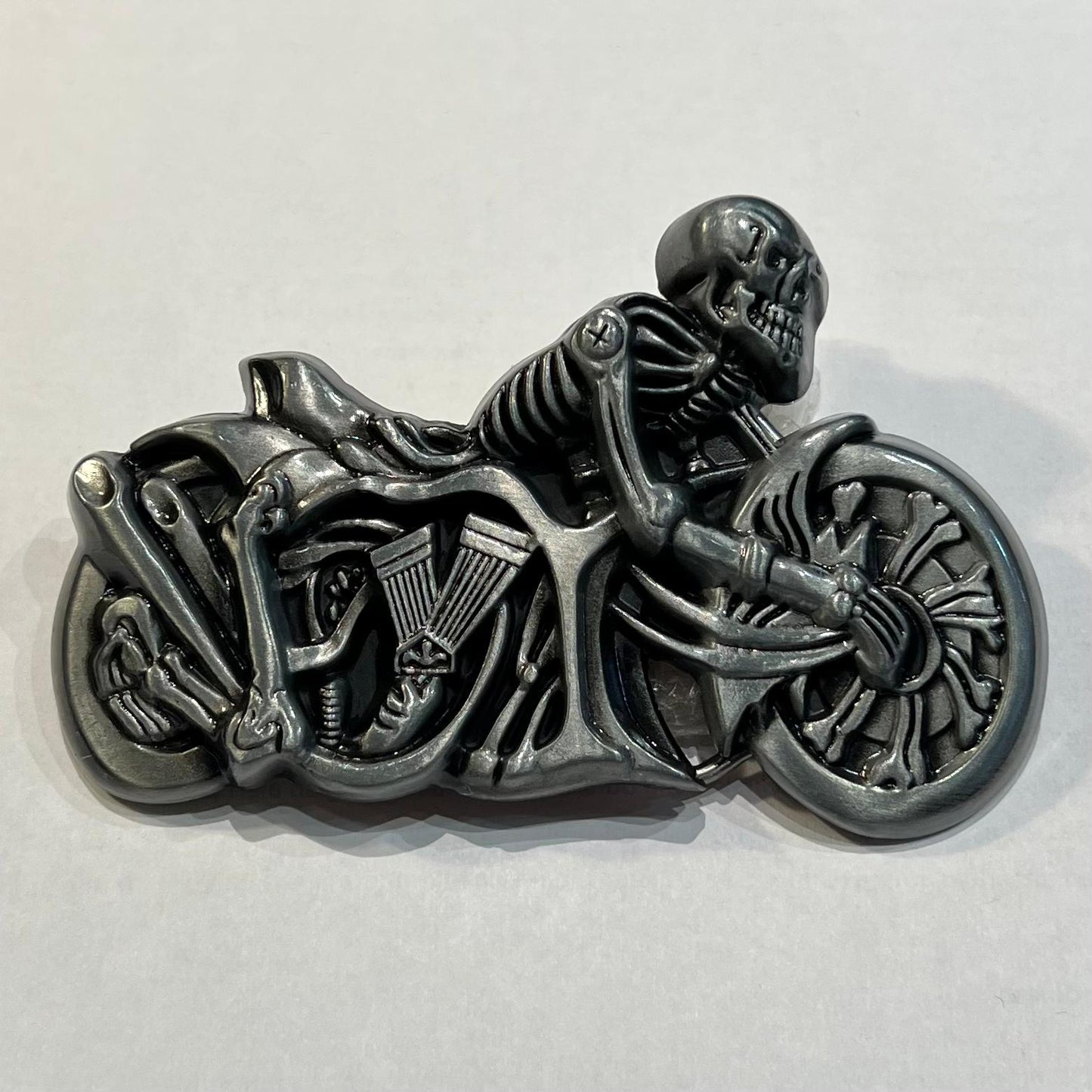 Skeleton Motorcycle Belt Buckle