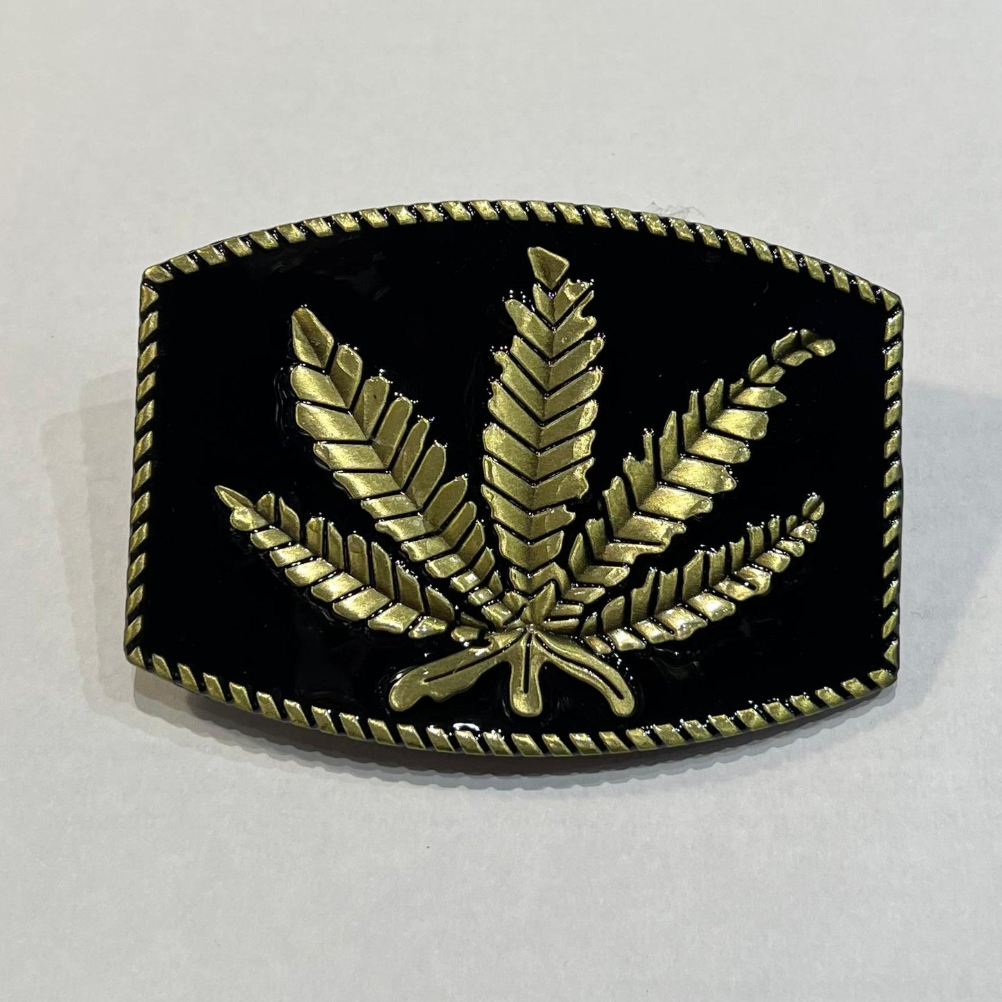 Cannabis Leaf Belt Buckle