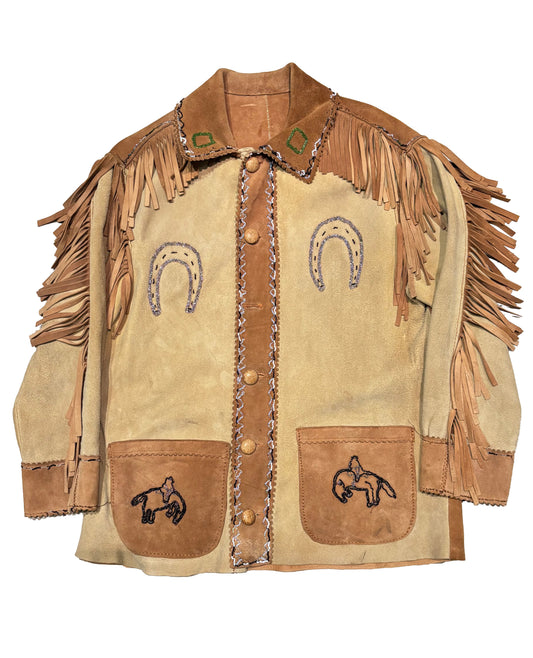 Hand Embroidered Suede Jacket