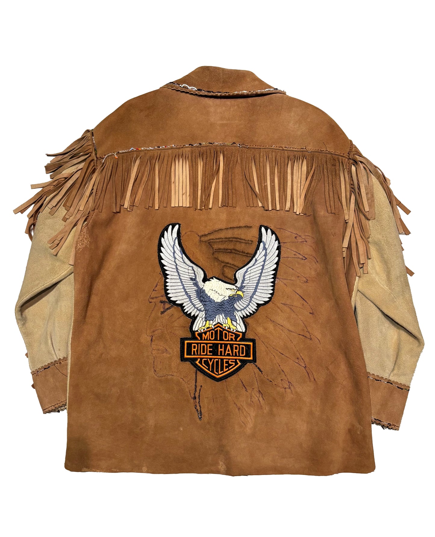 Hand Embroidered Suede Jacket