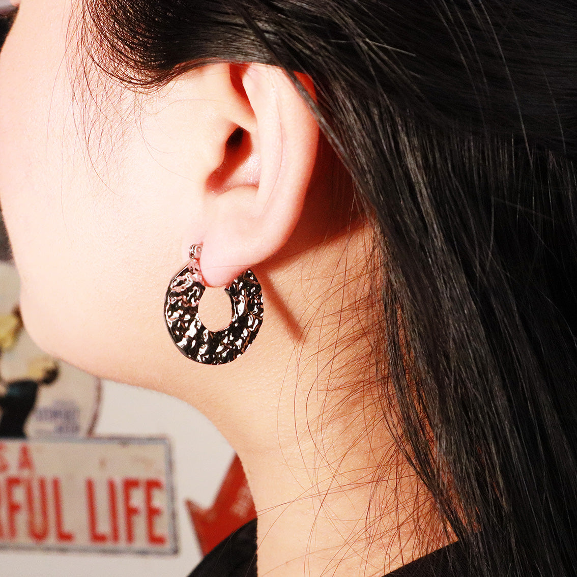 "Foil" Silver Earrings