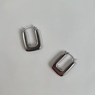 Grid Outlast Stainless Steele Earring