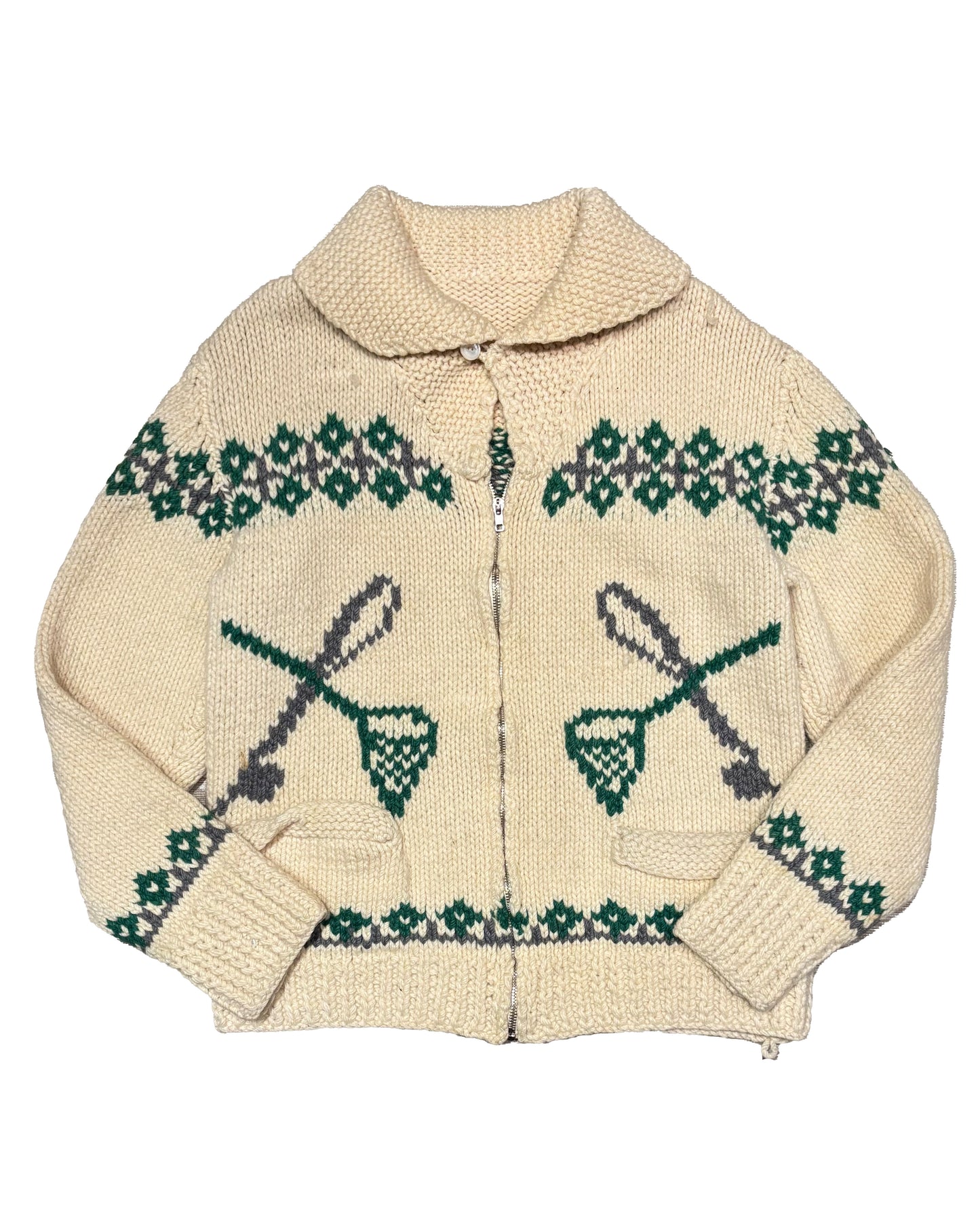 Fish Graphic Cowichan Sweater