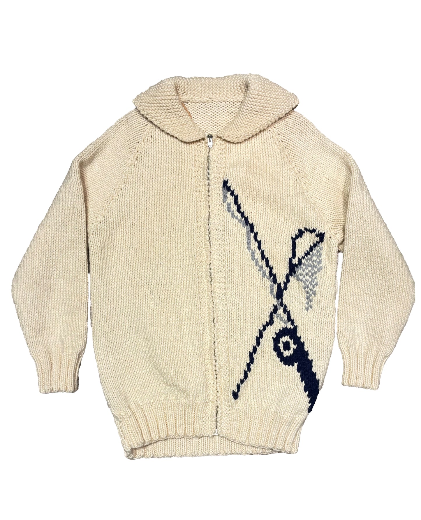 Fish Graphic Cowichan Sweater