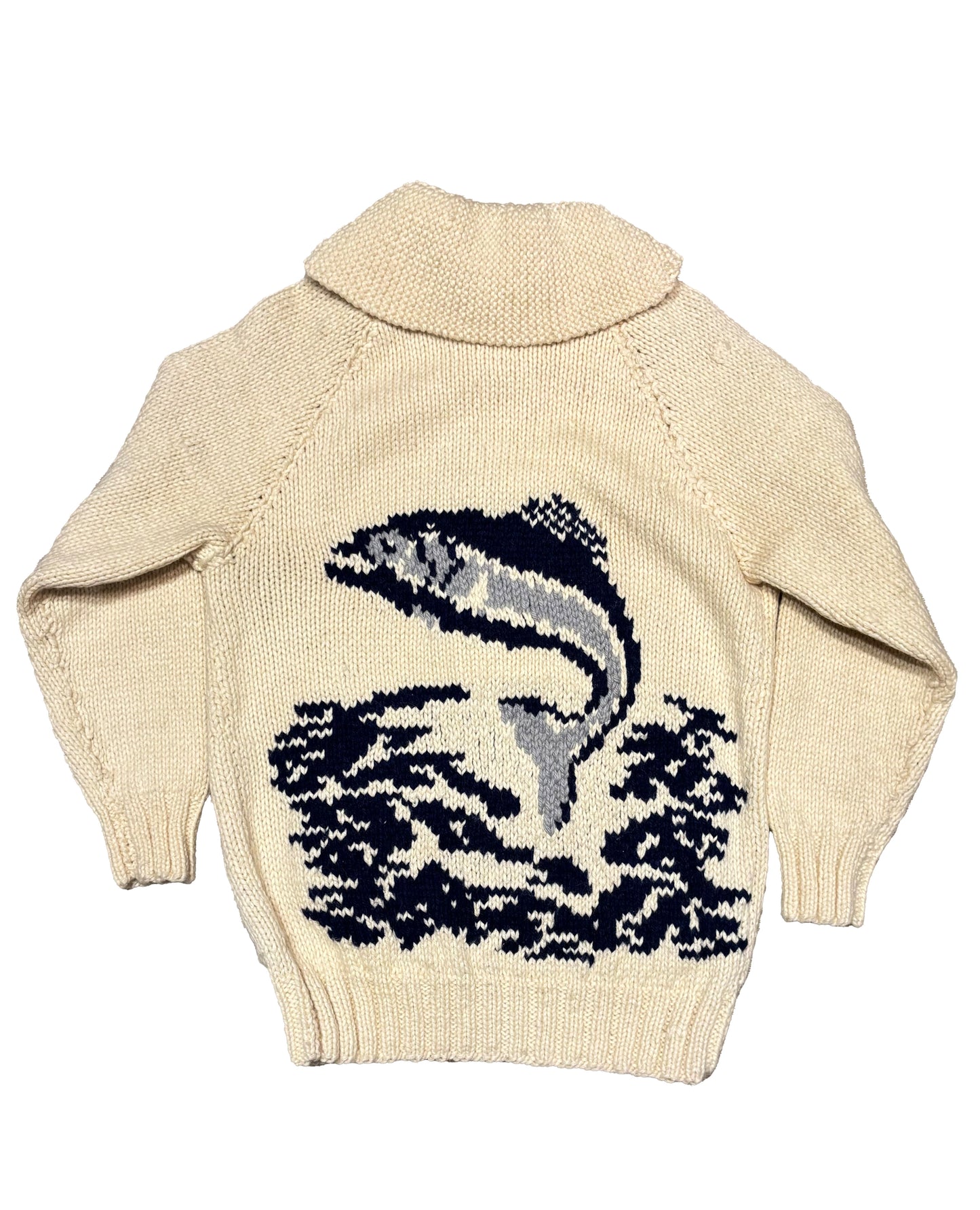 Fish Graphic Cowichan Sweater