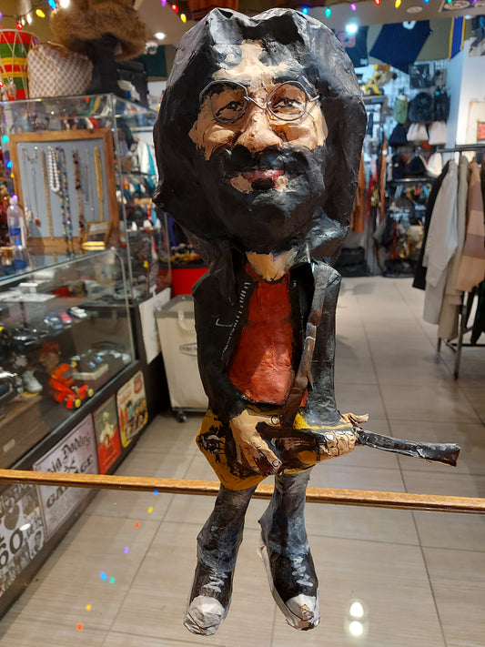 Jerry Garcia Paper Mache Figure