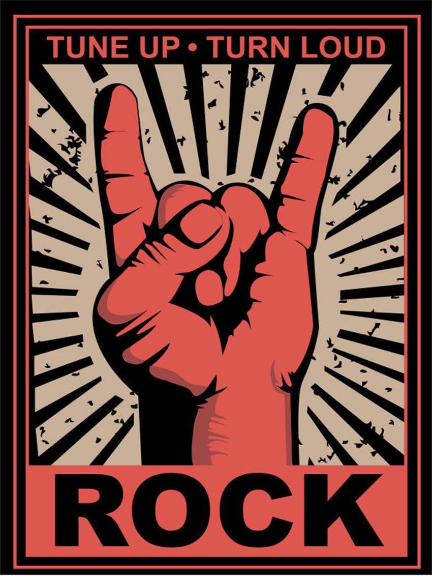 ROCK TUNE UP TUNE LOUD Poster