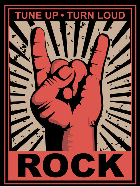 ROCK TUNE UP TUNE LOUD Poster