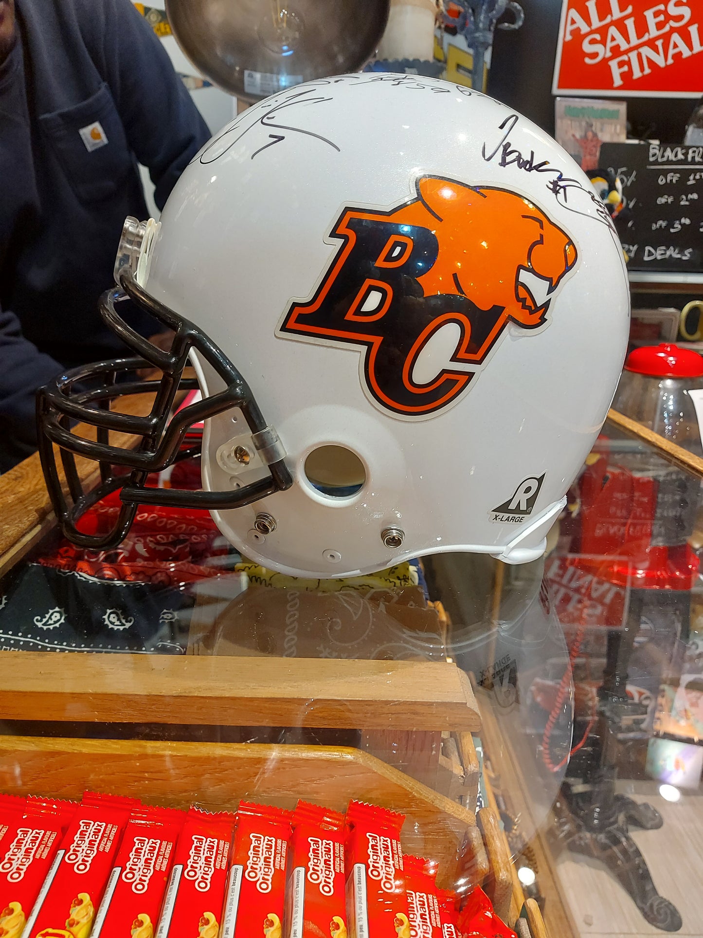 BC Lions Signed Helmet