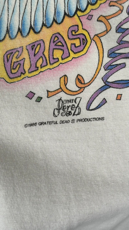 1986 Grateful Dead Marci Gras T-Shirt