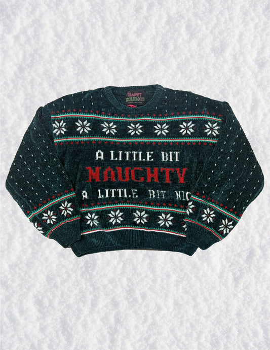 A Little Bit Naughty Christmas Sweater