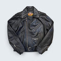 Harley Davidson - Black Leather Jackets with Eagle Imprint Back