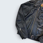 Harley Davidson - Black Leather Jackets with Eagle Imprint Back