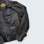 Harley Davidson - Black Leather Jackets with Eagle Imprint Back