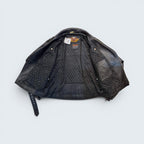 Harley Davidson - Black Leather Jackets with Eagle Imprint Back