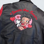 Betty Boop - Black and Red Varsity Jacket - XL
