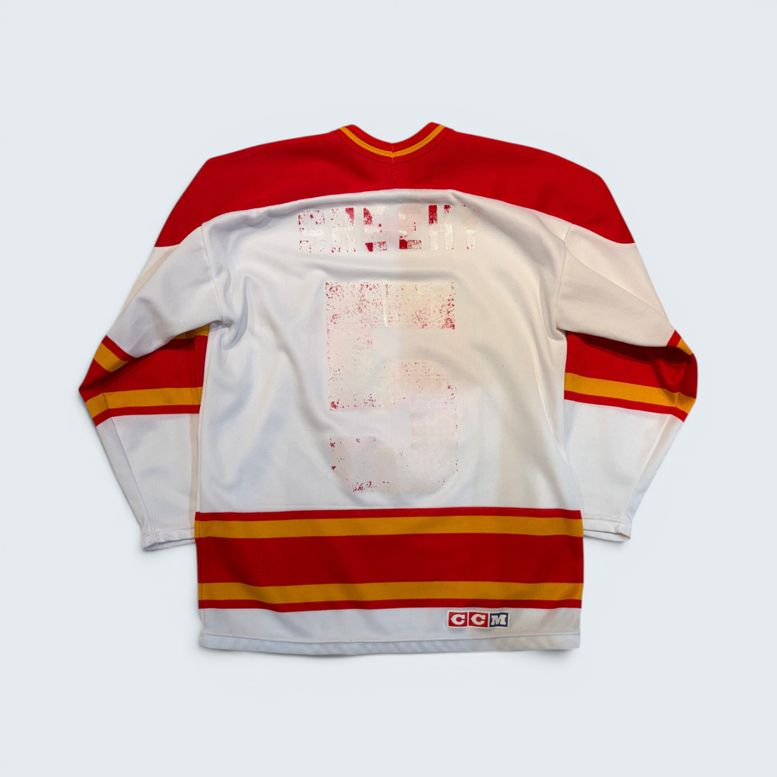 CCM Calgary Flames #5 NHL hockey jersey - Size Boys XL
