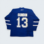 Reebok Toronto Maple Leafs Mats Sundin #13 NHL hockey jersey — Size L
