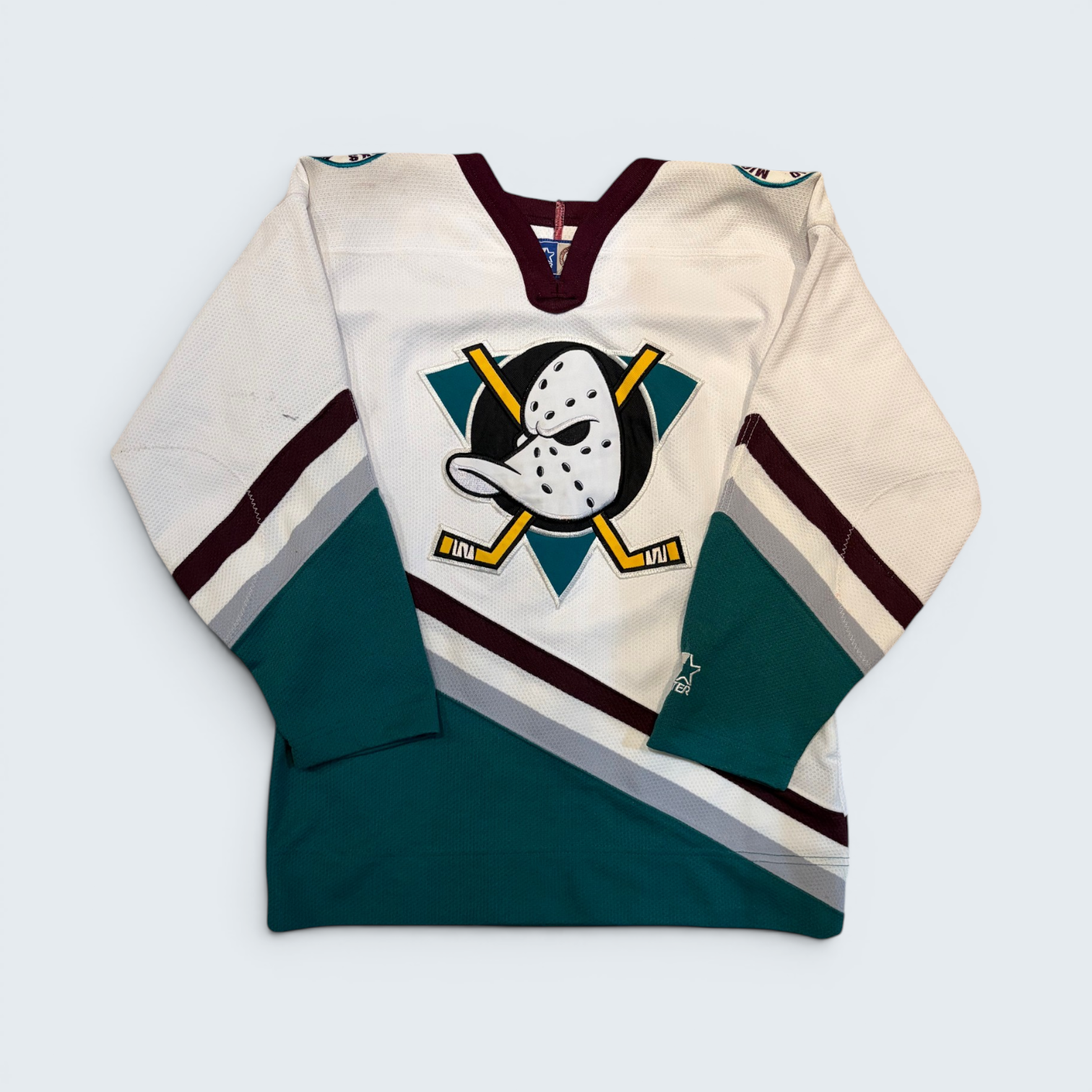 Starter Mighty Ducks of Anaheim blank NHL hockey jersey — Size S