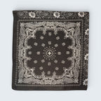 Bandana Print Silk Like Scarf