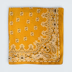 Paisley & Bandana Print Silk Like scarf