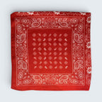 Bandana Print Silk Like Scarf