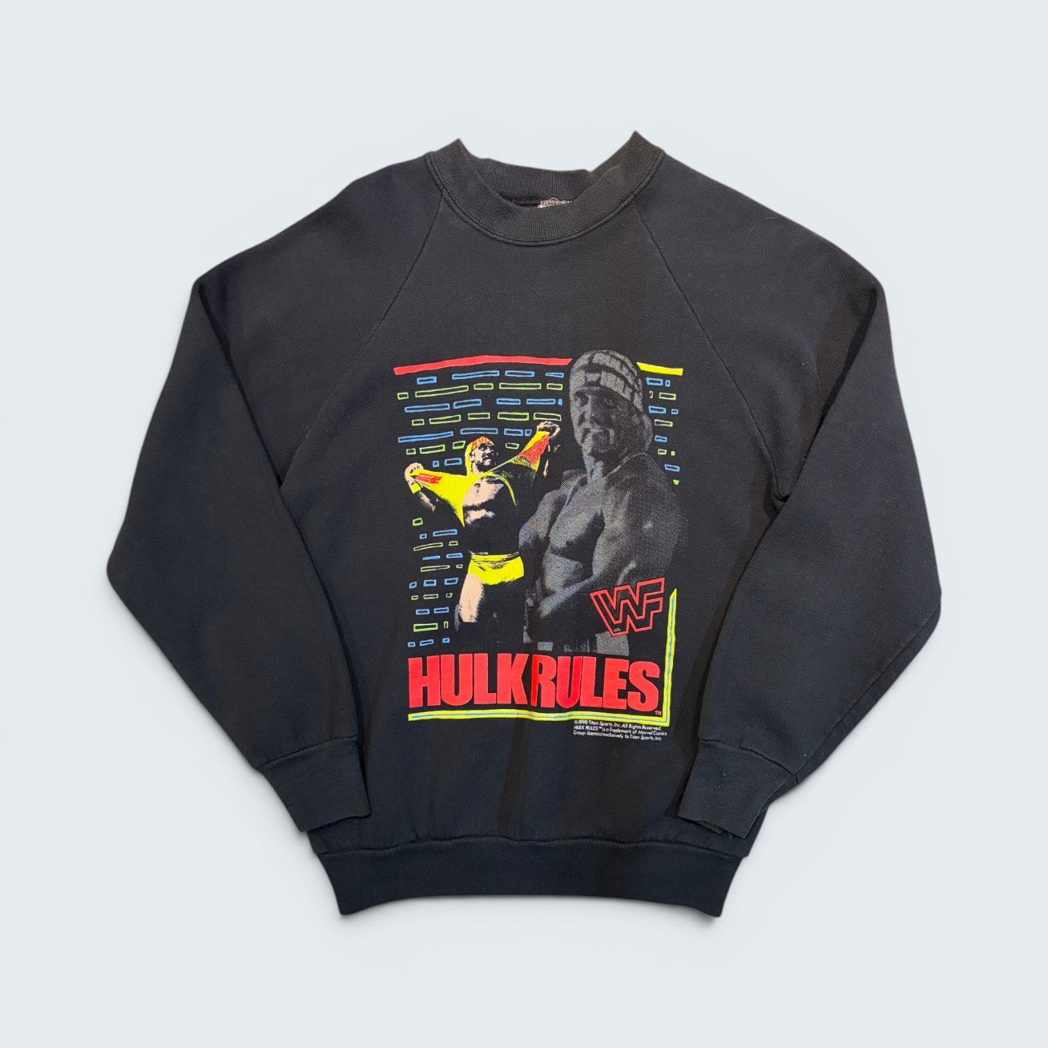 Fruit of the Loom - WWF "Hulk Rules" Crewneck Sweatshirt - M