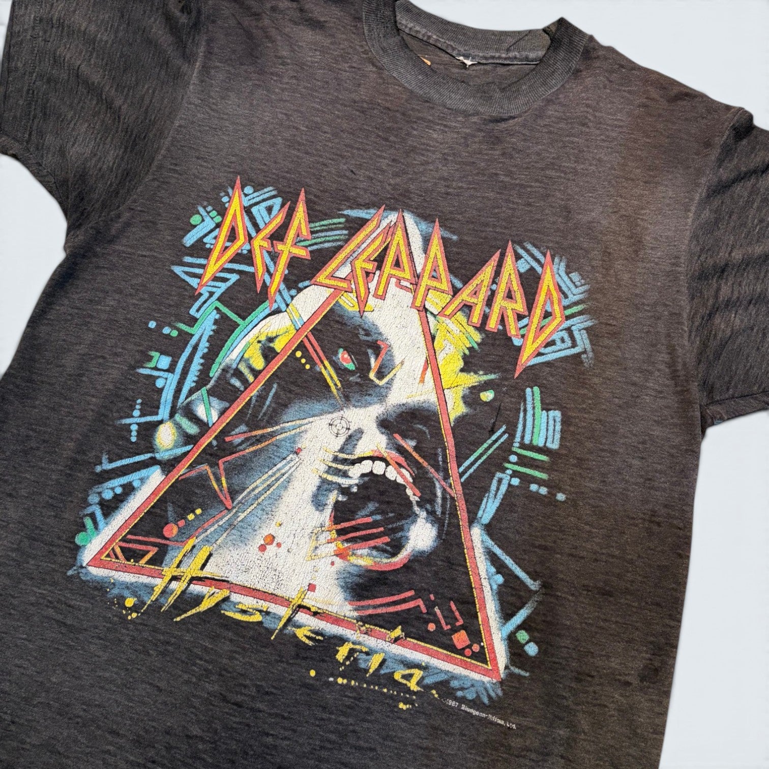 Def Leppard Hysteria Tour 1987 band Band Tee