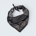 Bandana Print Silk Like Scarf