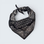 Bandana Print Silk Like Scarf