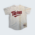 Majestic - Minnesota Twins Morneau #33 Pinstripe Baseball Jersey - Size Unknown