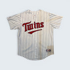 Majestic - Minnesota Twins Morneau #33 Pinstripe Baseball Jersey - Size Unknown