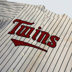 Majestic - Minnesota Twins Morneau #33 Pinstripe Baseball Jersey - Size Unknown