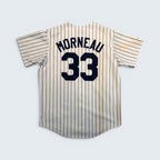 Majestic - Minnesota Twins Morneau #33 Pinstripe Baseball Jersey - Size Unknown