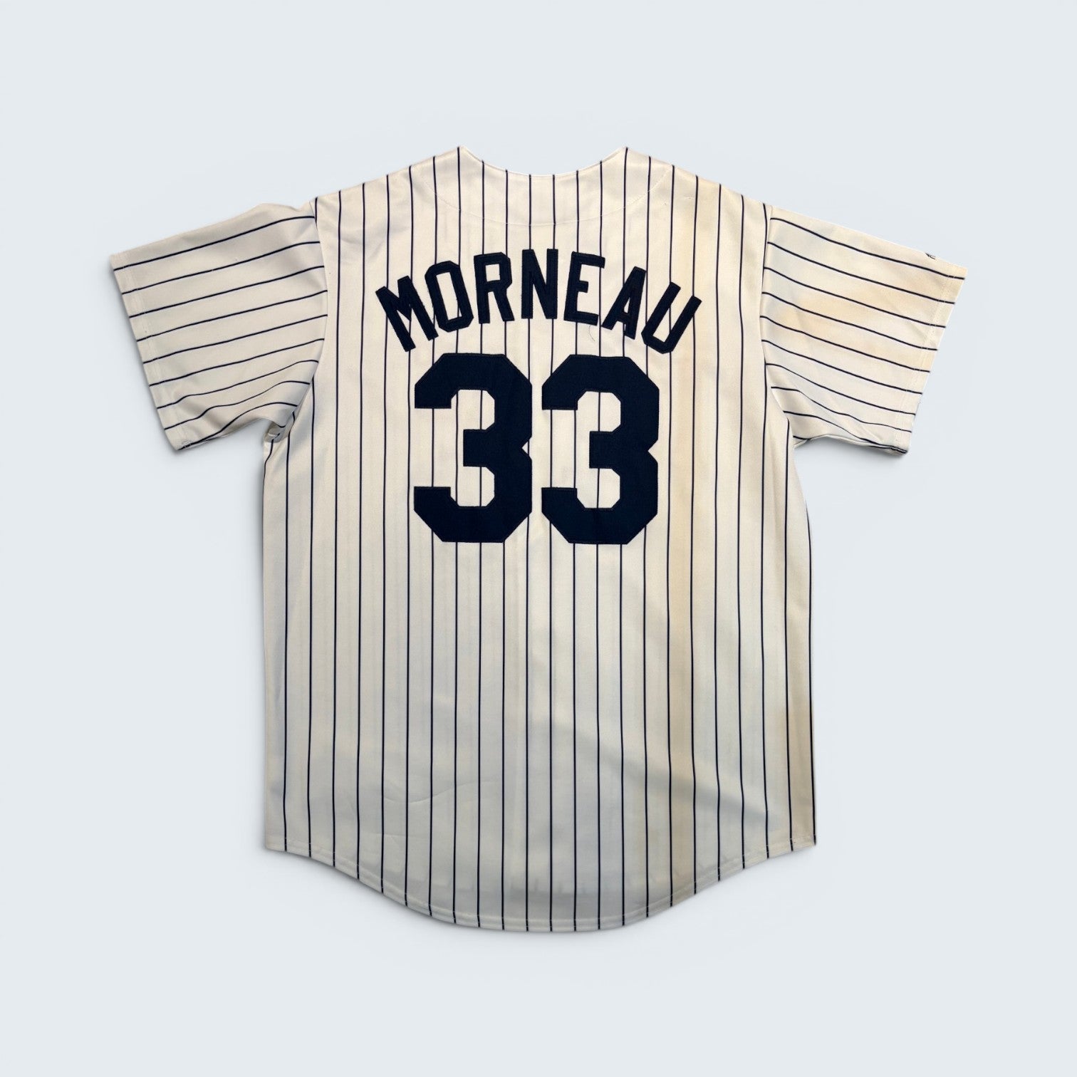 Majestic - Minnesota Twins Morneau #33 Pinstripe Baseball Jersey - Size Unknown