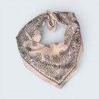 Paisley & Bandana Print Silk Like scarf