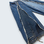 Stoxx - Custom Reconstructed Wide-Leg Denim Jeans - Size 16