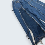 Stoxx - Custom Reconstructed Wide-Leg Denim Jeans - Size 16