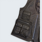 Givenchy Leather Cargo Vest