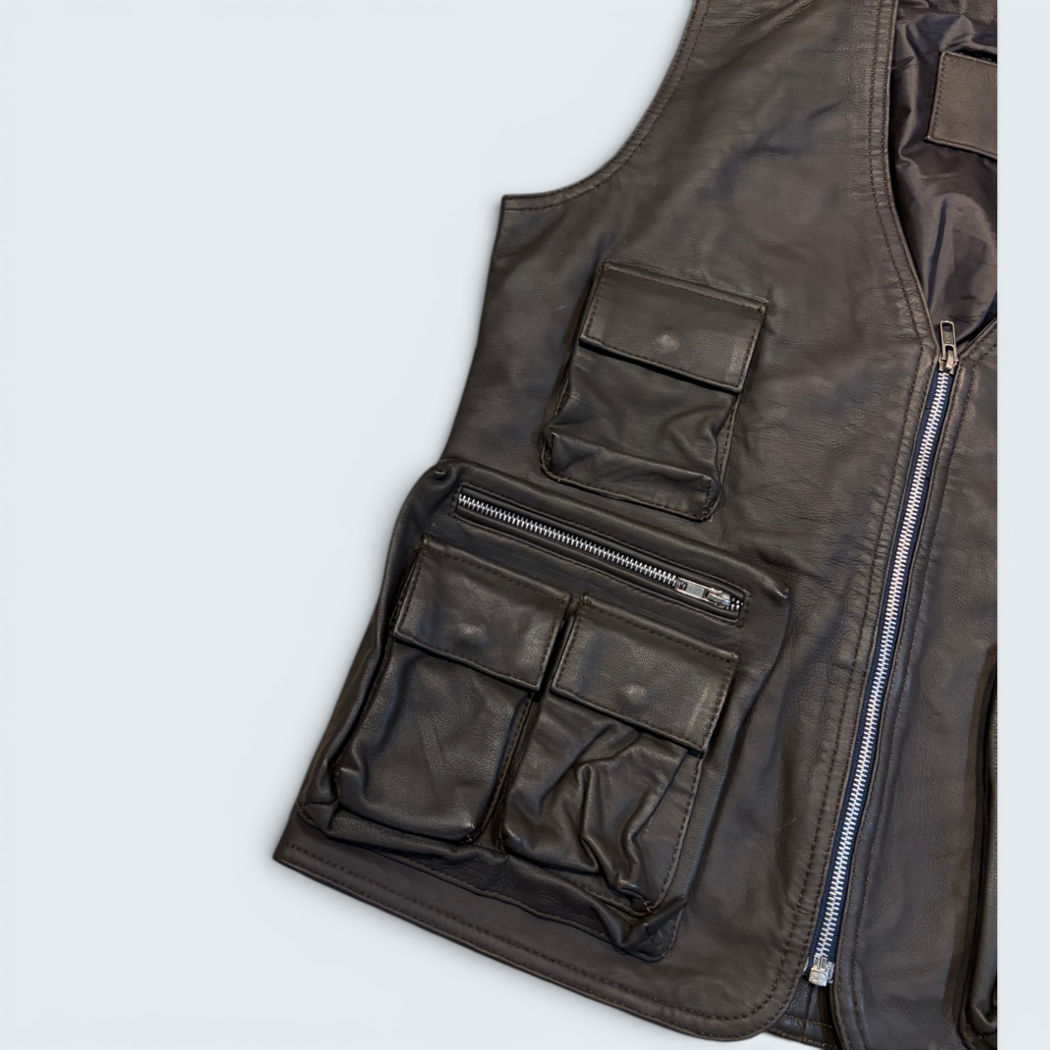 Givenchy Leather Cargo Vest